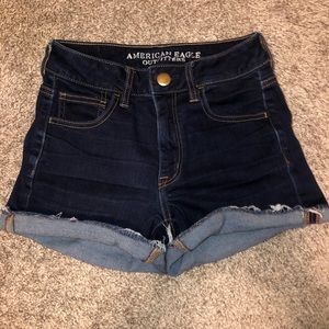 american eagle high rise shortie